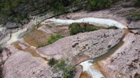 Imagem aérea da cachoeira