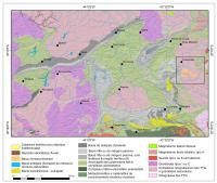 Figura 1 – Mapa de ambientes geológicos do Quadrilátero Ferrífero com a localização da área da Bacia do Fonseca (CPRM, 2014). Figura inserida pelo cadastrador.