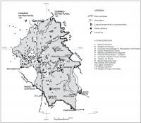 Figura 4 - Localização das cavernas na APA de Lagoa Santa e situação dos principais conjuntos de feições cársticas.