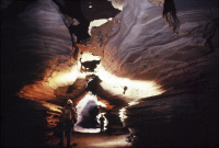 Visão Interna da Caverna da Lapa do Bode - Acesso  Foto: Ricardo Fraga Pereira, 2009.