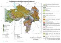 Mapa Geológico do Geoparque Cânion do São Francisco. Fonte: modificado de Medeiros, 2000.