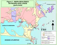 Mapa Geológico da região. Autores: Renata da Silva Schmidt, Rudolph Trouw, Marcelo Cruz e Felipe P. Rocha (UFRJ).