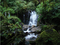 Cachoeira do Couto, localizada próximo da entrada da caverna