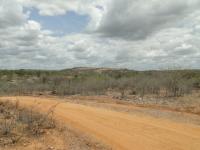 Superfície aplainada dos Cariris Velhos, no Planalto da Borborema, com alinhamentos serranos ao fundo. Foto: Rogério Valença Ferreira.