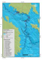 Figura 2 - Mapa geológico simplificado da área que envolve o vale do Peruaçú com a sua delimitação e localização das principais cavernas com uso turístico.